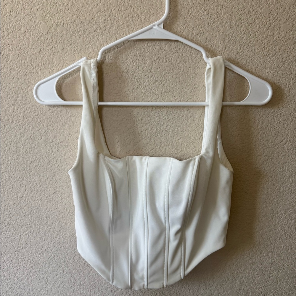 White Corset Top